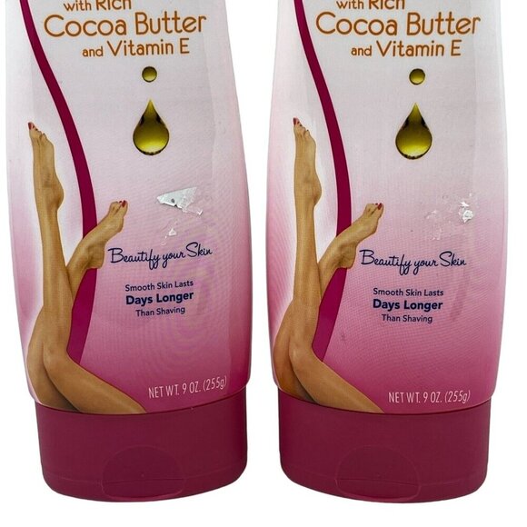Nair Hair Remover Lotion‎ with Cocoa Butter & Vitamin E 9 oz Ea Lot Of 2 - Picture 2 of 4